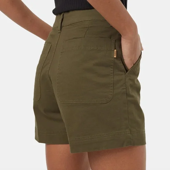 NWT Tentree womens twill high waist short Size 4 - Picture 8 of 8